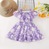 princess stylish girls floral dress