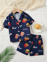 Nevy blue movie printed shirt & short for kids