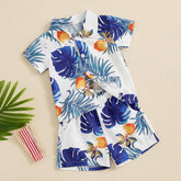 White printed adorable style shirt & short