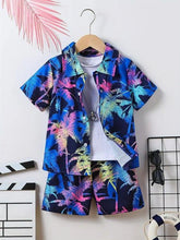 Neon Palm Paradise Kids Summer Set – 3-Piece Tropical Outfit