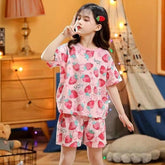 Strawberry Sweetheart – Pink Cartoon Night Suit