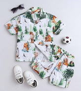 Animal printed stylish shirt & short for kids