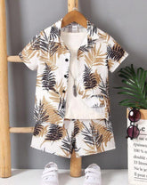 Brown prince stylish shirt & short for kids
