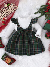 Festive Green Plaid Suspender Dress – Christmas Cutie Edition