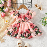 Enchanting Rose Blossom Dress – Adorable Summer Outfit for Girls
