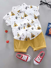 Yellow kides shirt and short for boy