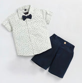 Off white stylish boy shirt & short for kides