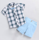 Sky blue shirt & short for kides