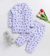 Purple stylish nightwear for kides