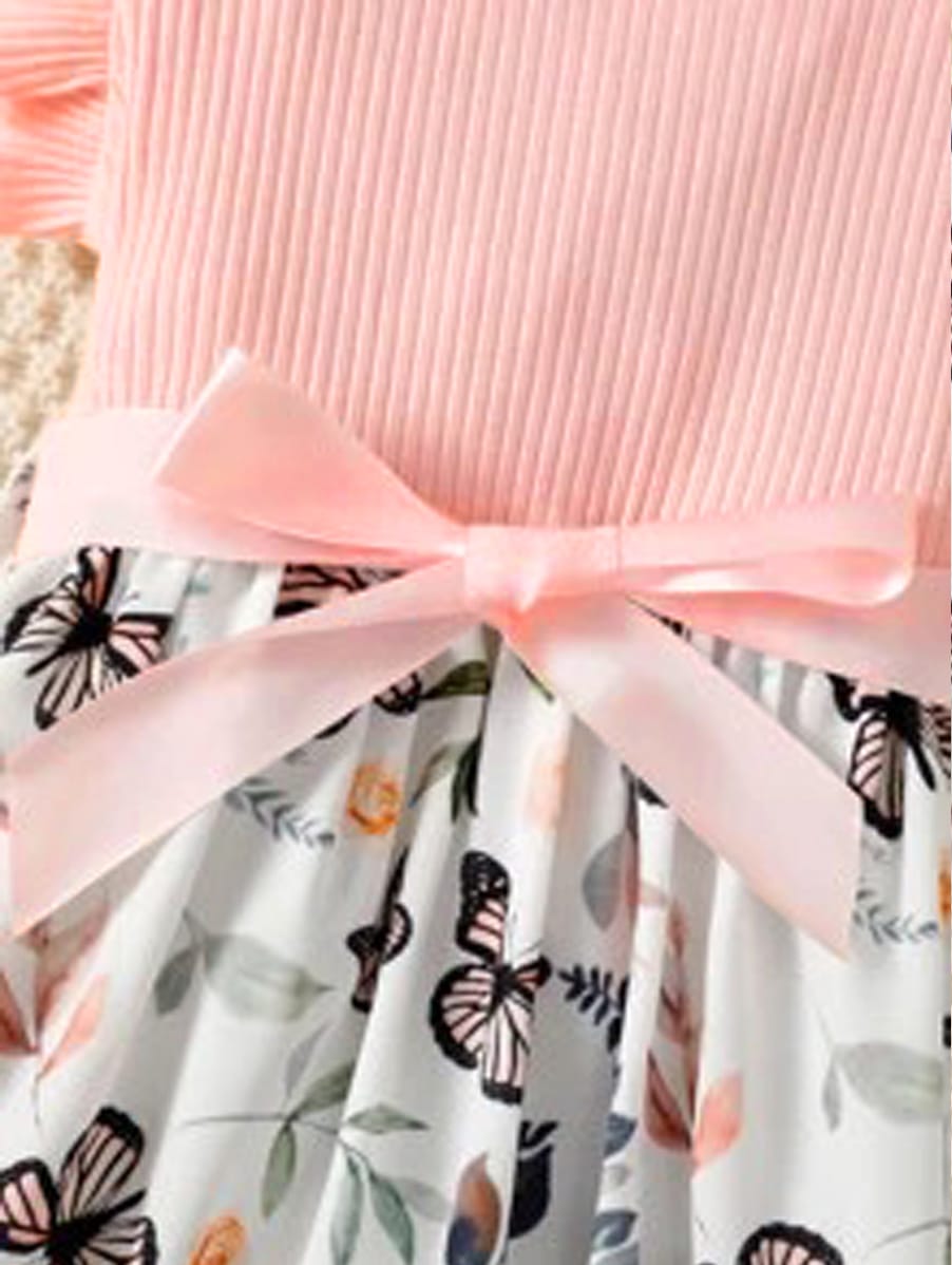 Light pink butterfly princess dress