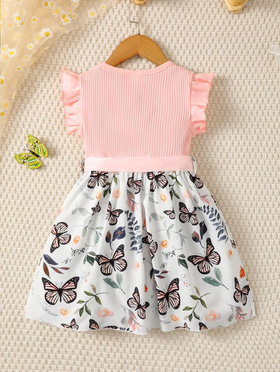 Light pink butterfly princess dress