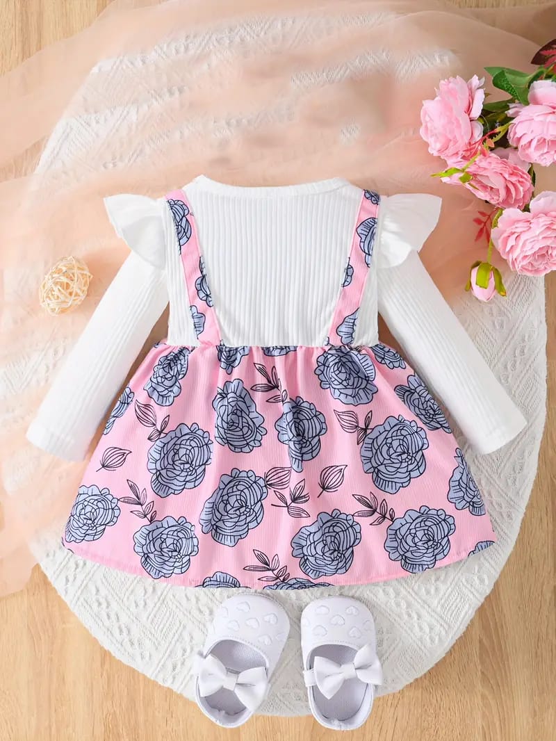 Pink infants baby stylish dress