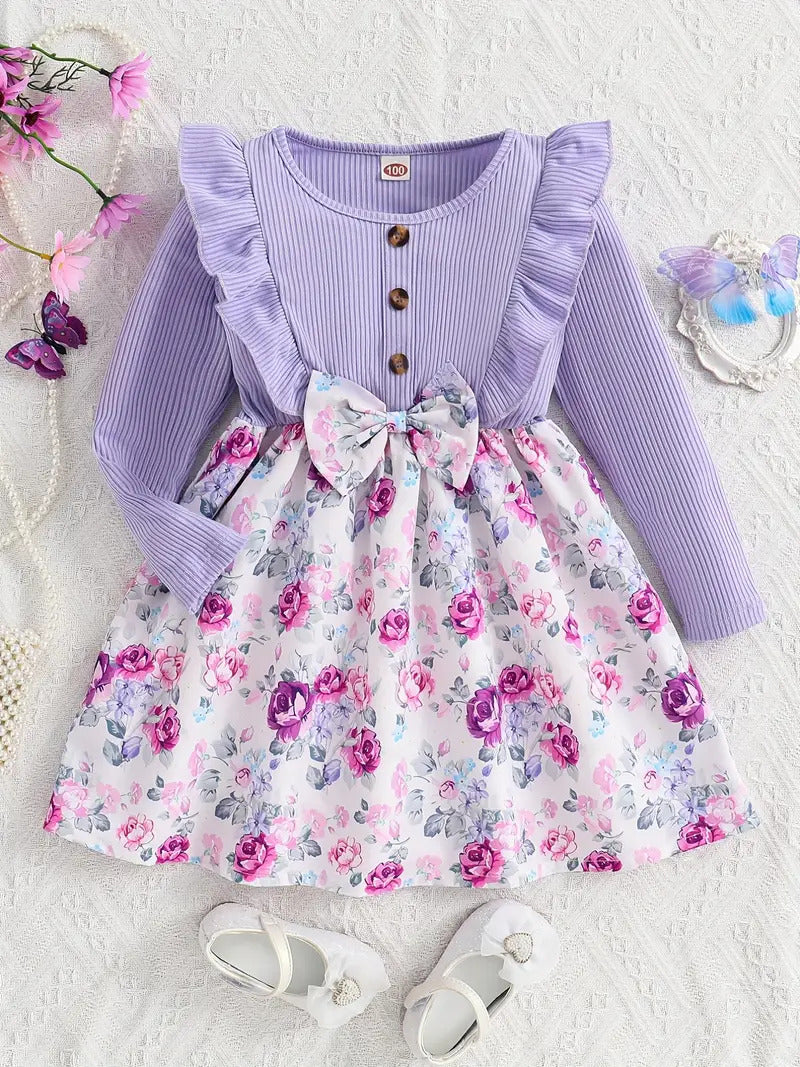 Purple beautiful disney knee style dress