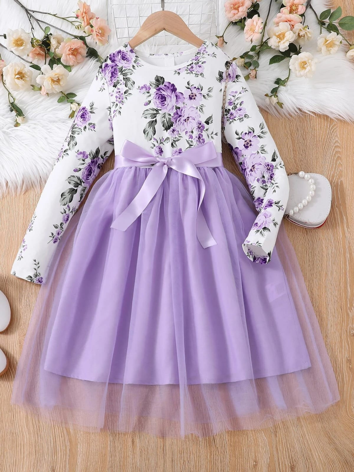Light printed flower floral dress