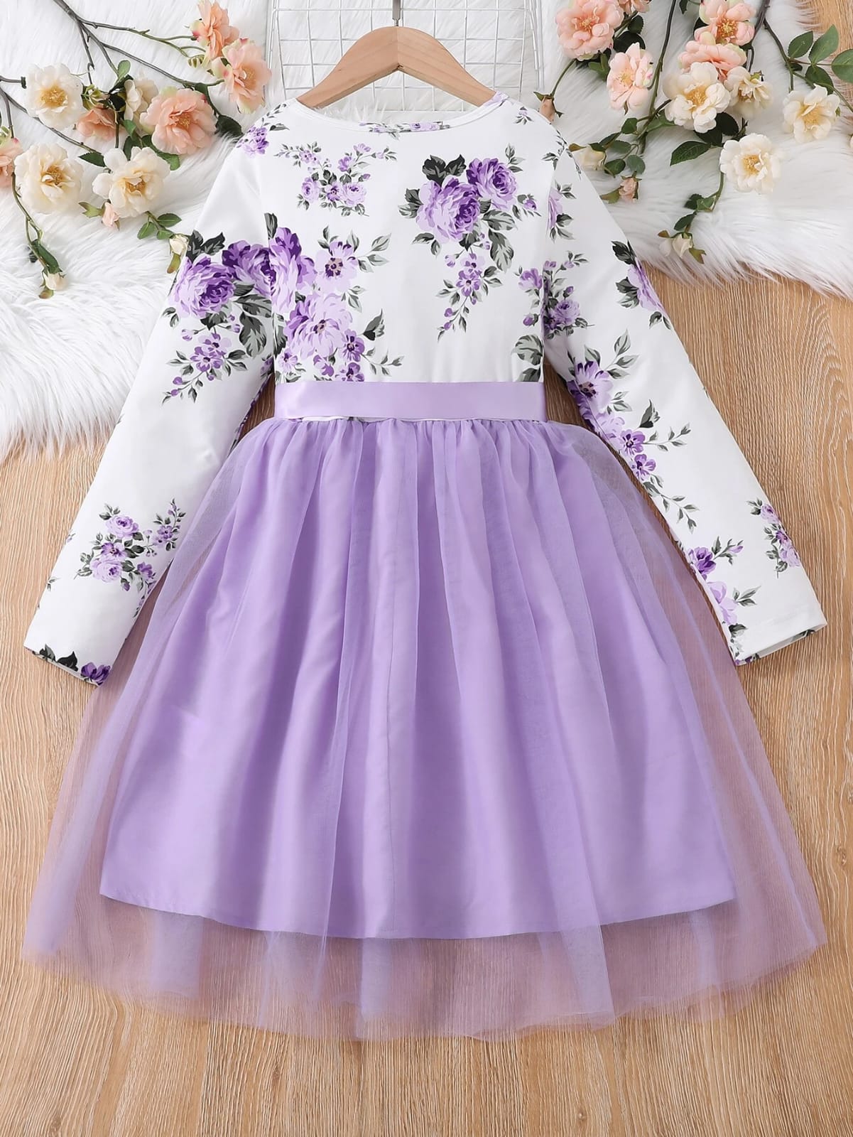 Light printed flower floral dress