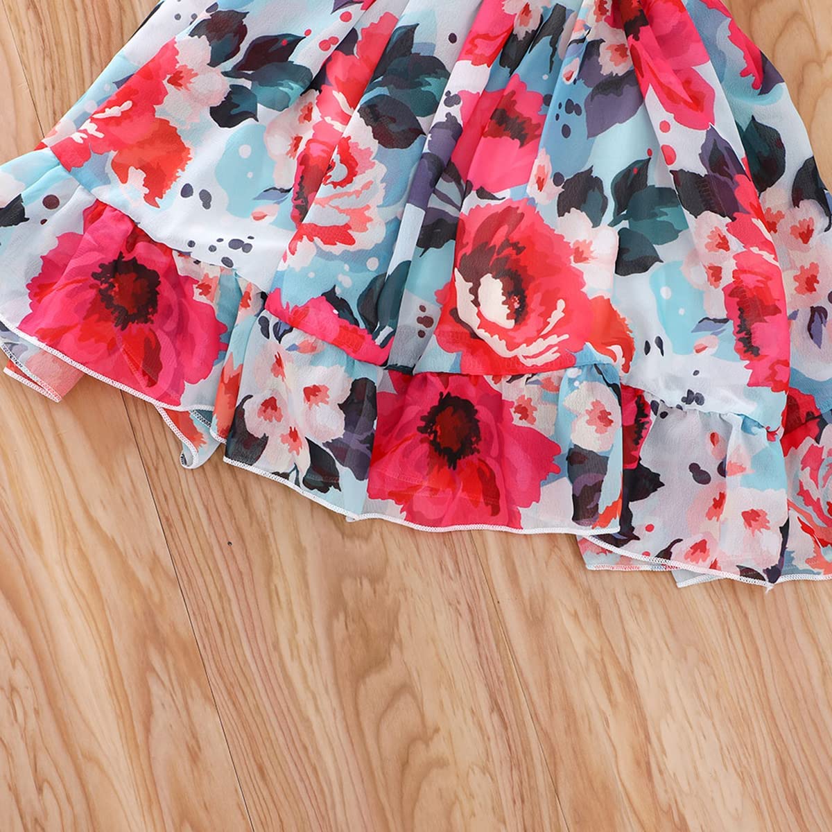 Cute girls flower stylish floral dress