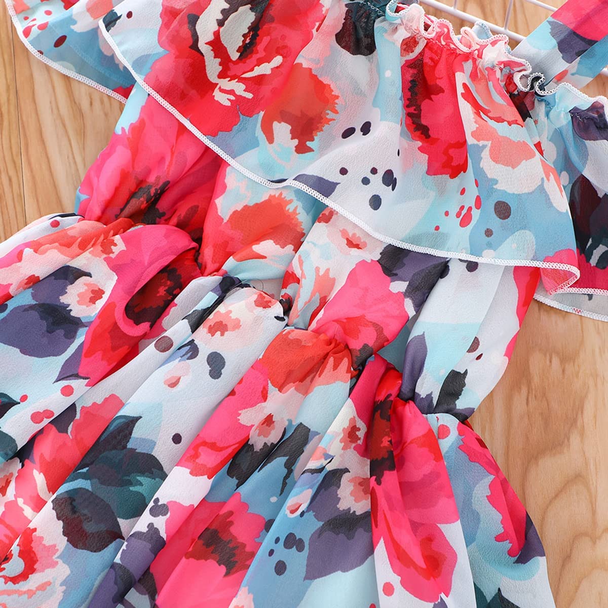 Cute girls flower stylish floral dress