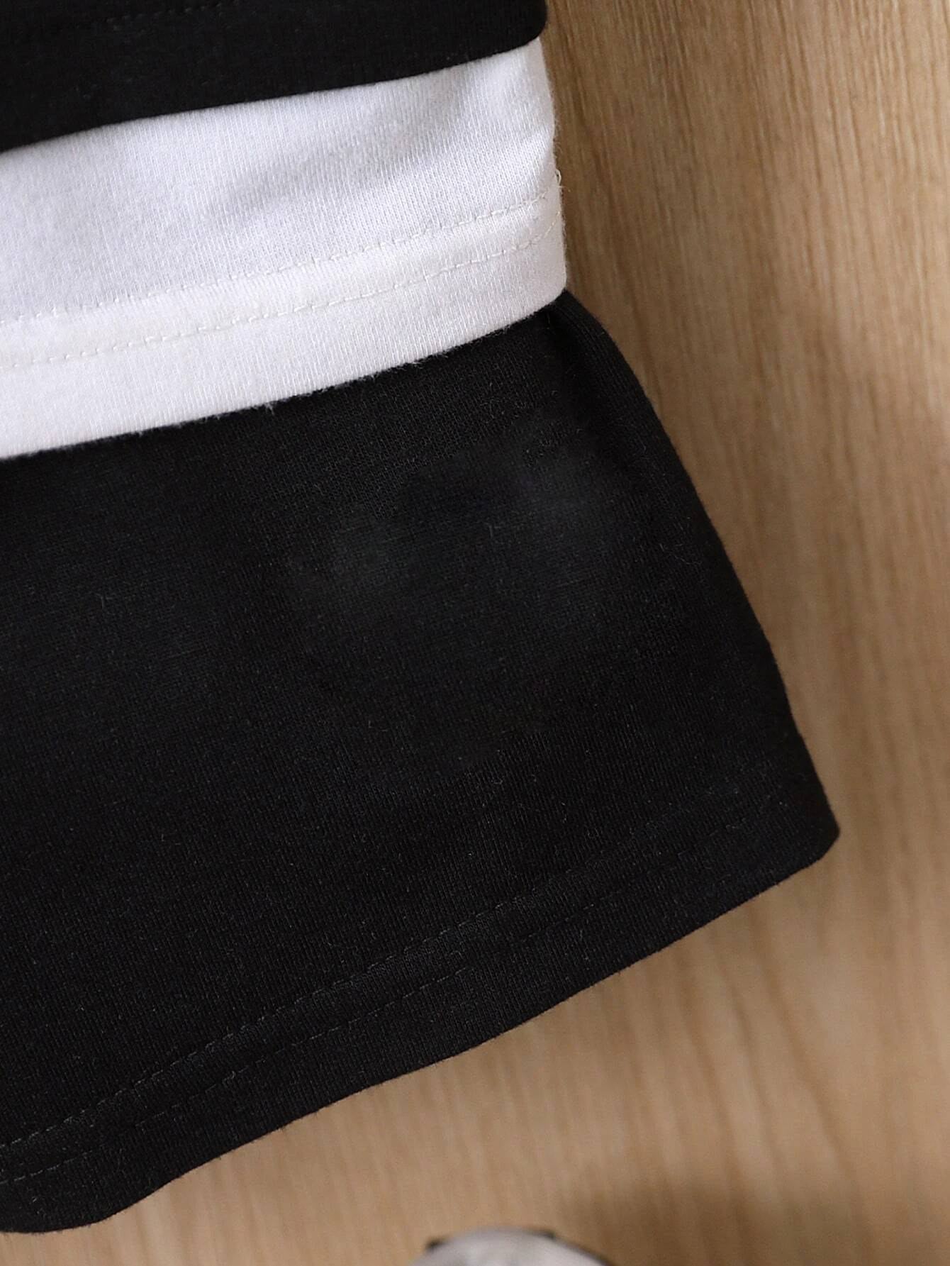 Black and white stylish t-shirt & short