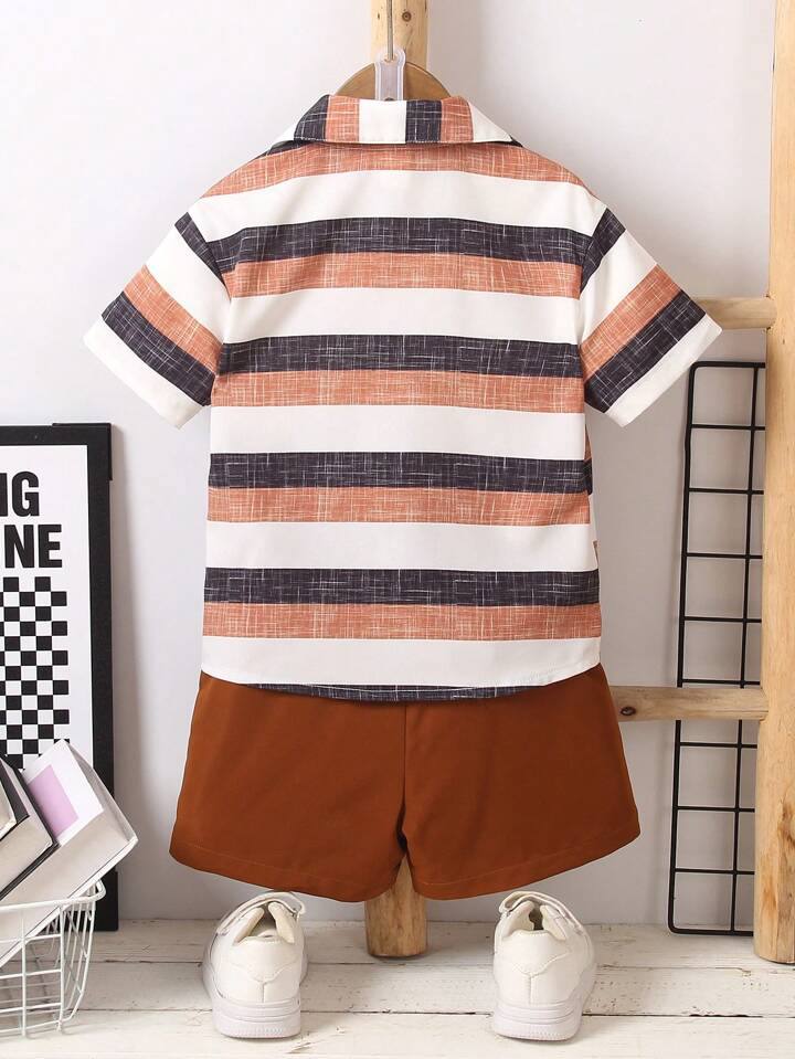 Orange fabulous shirt & short for boy