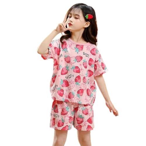 Strawberry Sweetheart – Pink Cartoon Night Suit