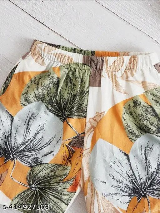 Leaf malti colour printed stylish shirt & short