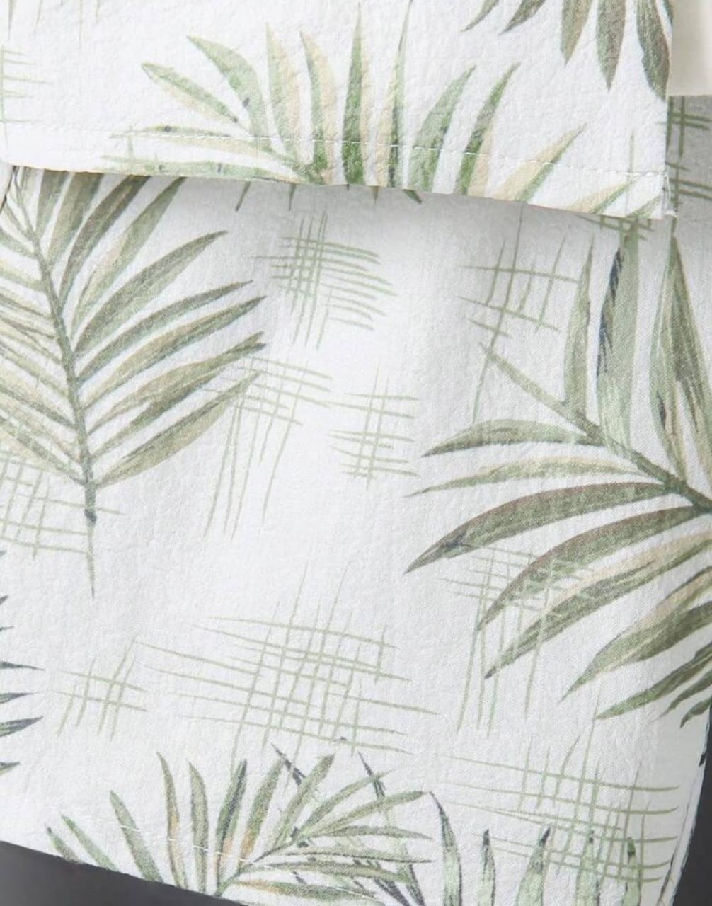 Green leaf printed kids shirt & short