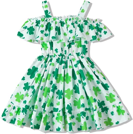 Lucky Charm Clover Dress – Adorable St. Patrick’s Day Outfit for Girls