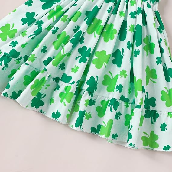 Lucky Charm Clover Dress – Adorable St. Patrick’s Day Outfit for Girls