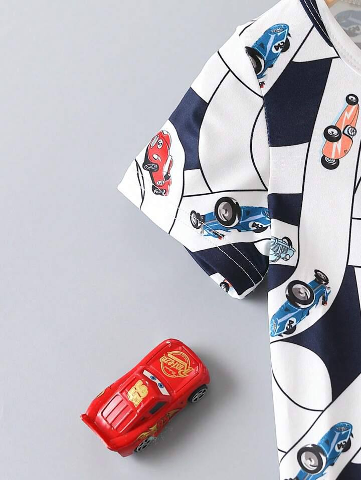 Car printed stylish t-shirt & short