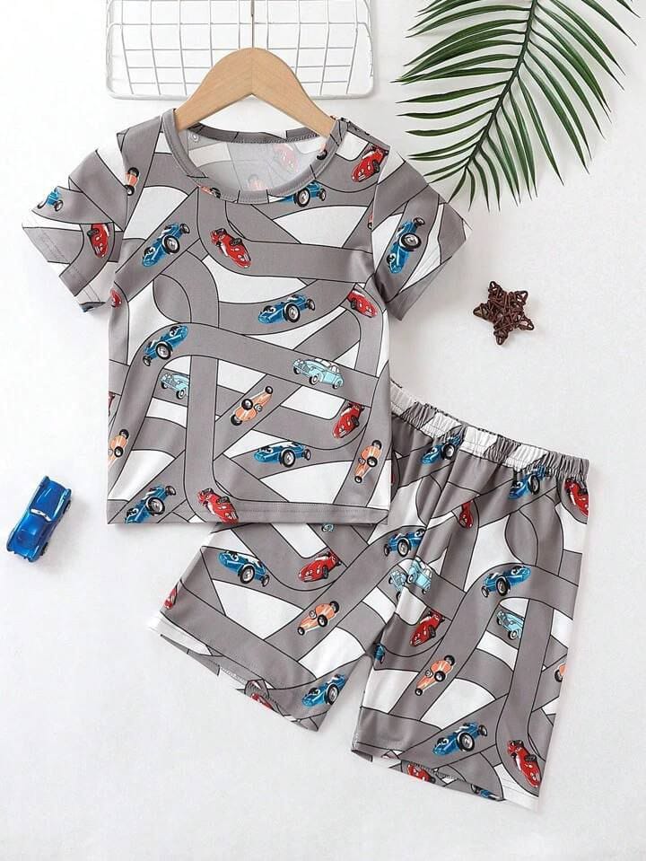 Gray printed amazing t-shirt & short