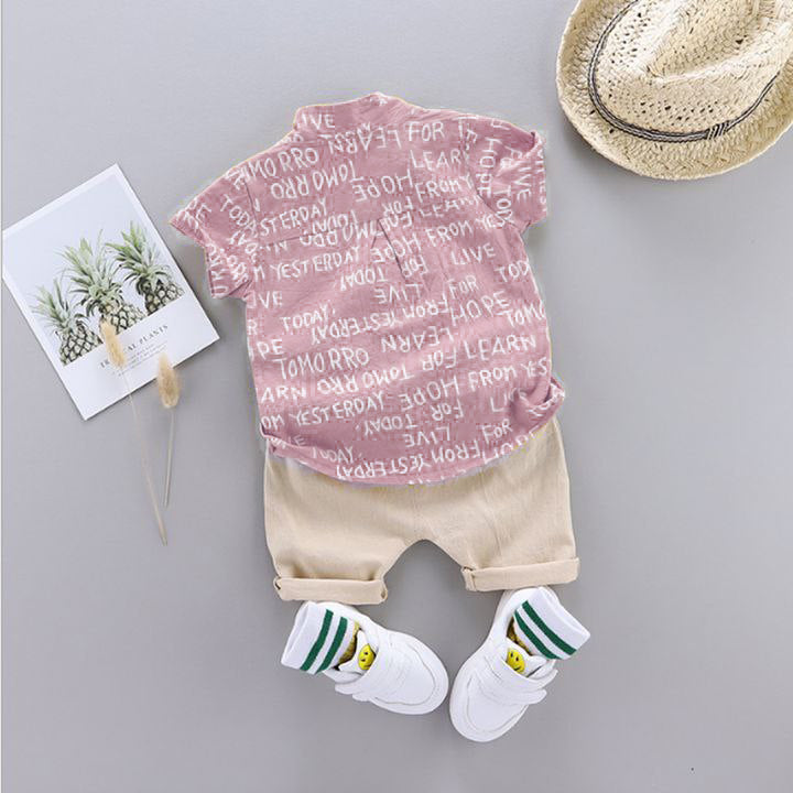 Pink stylish shirt & short for kide