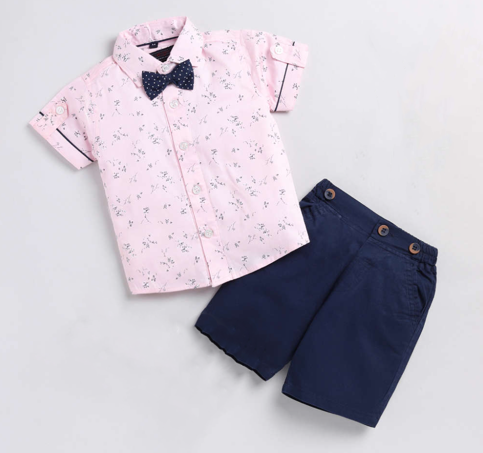 Pink beutifull shirt and short for boy