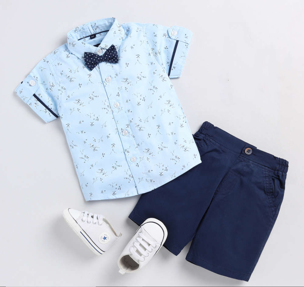 Blue style shirt & short for kides