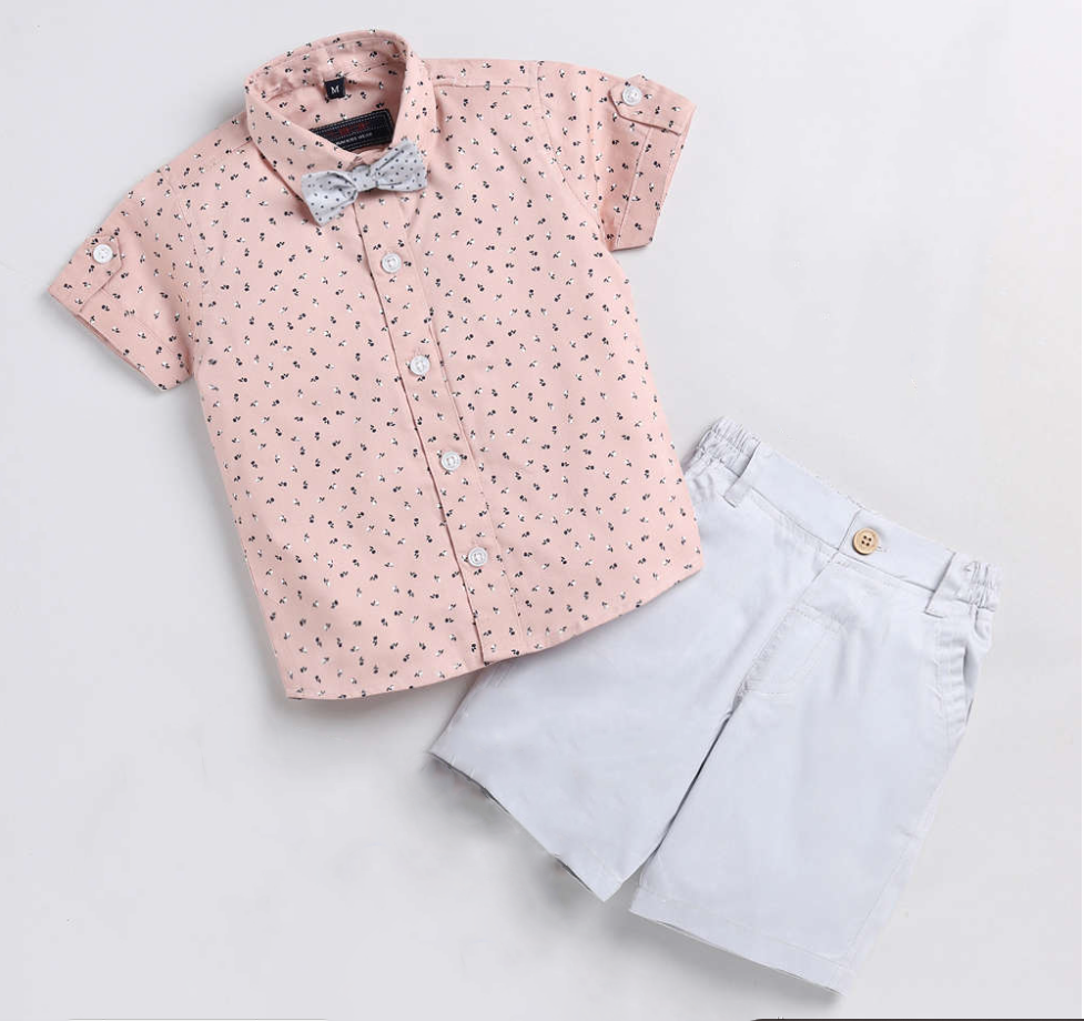 Pink stylies boy shirt and short