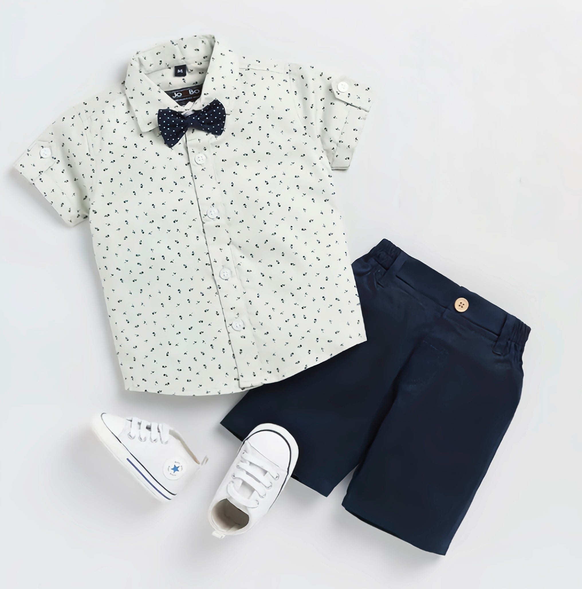 Off white stylish boy shirt & short for kides