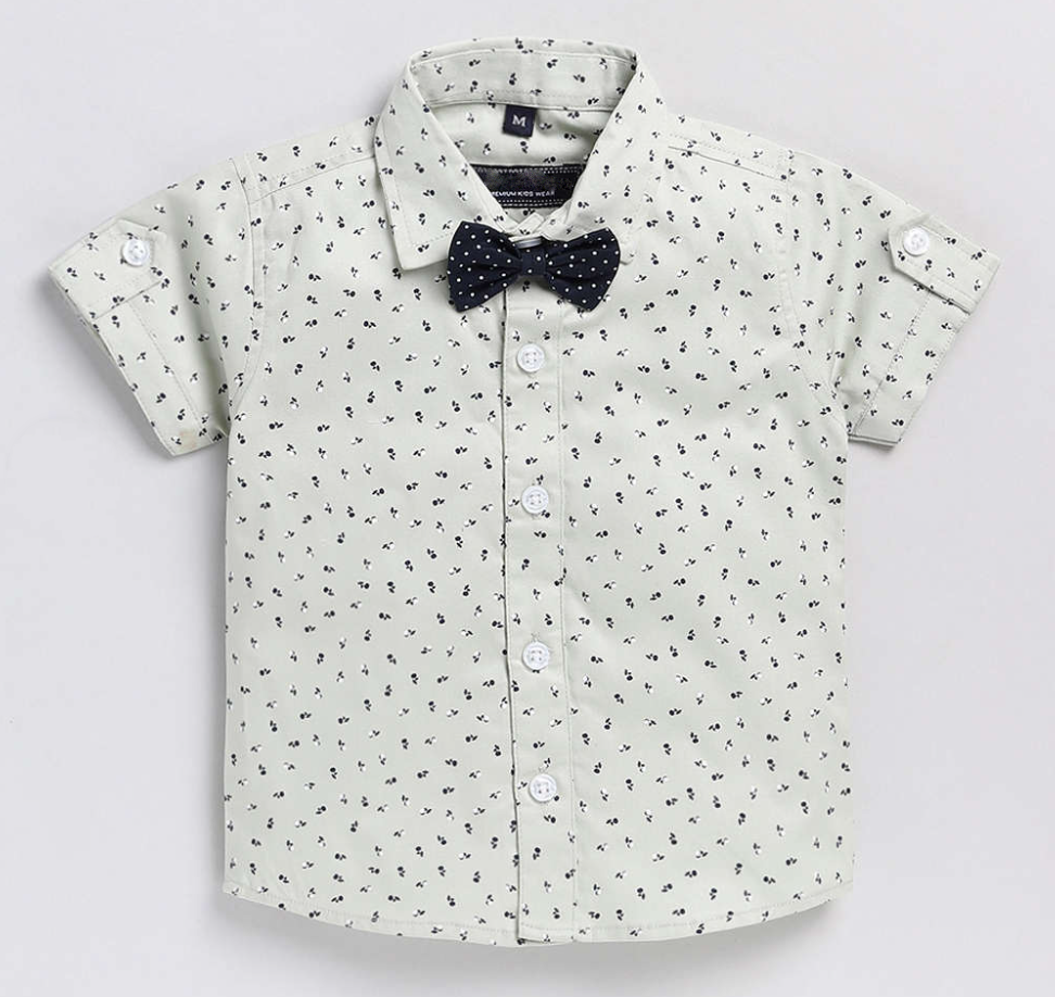 Off white stylish boy shirt & short for kides