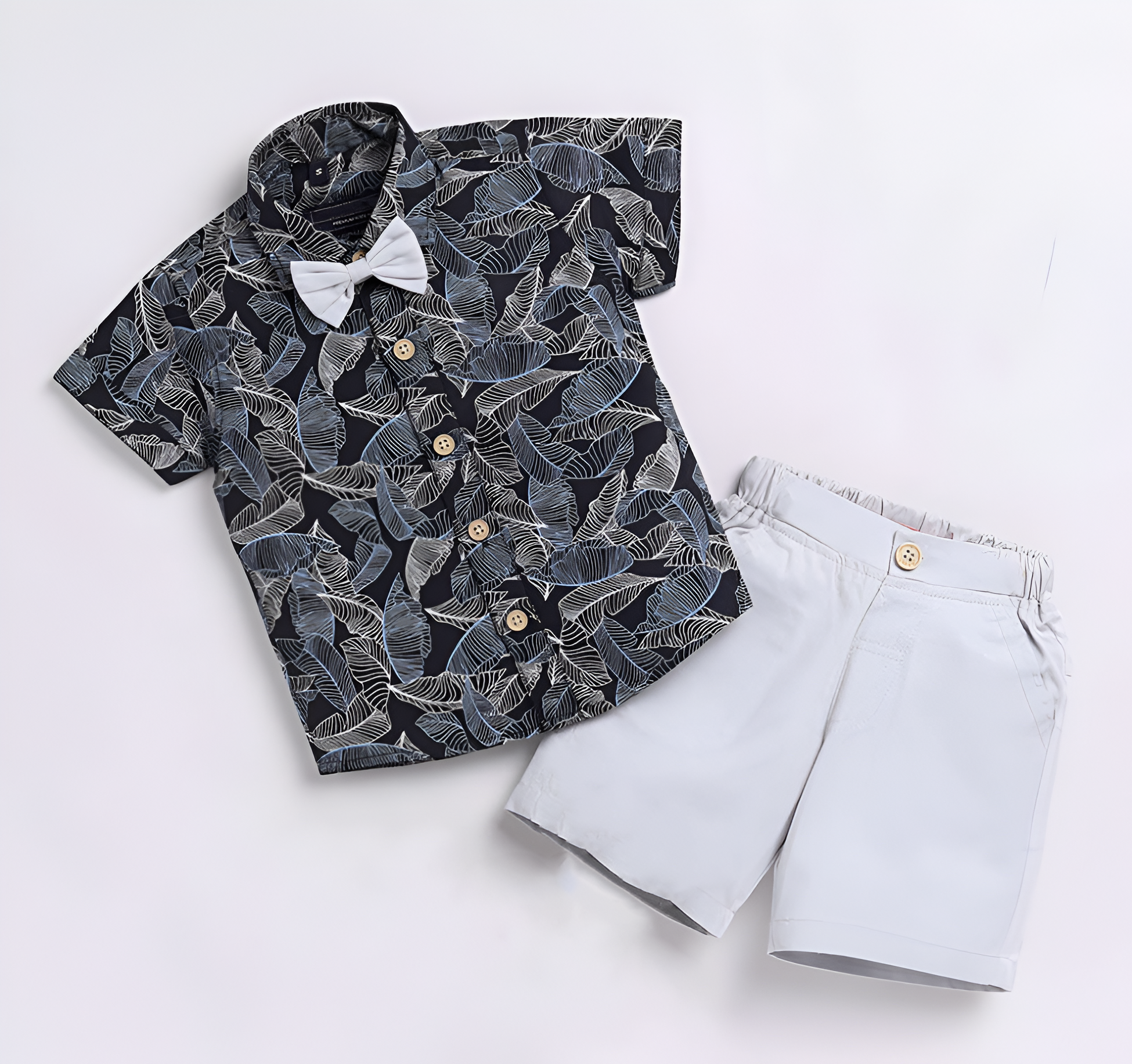 Grey stylish shirt and short for kides