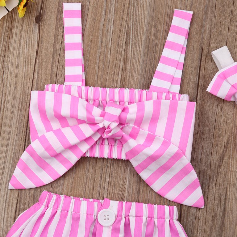 Pink Fancy Top & Short For Girl