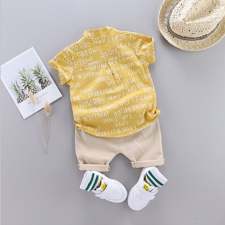 Yellow prince shirt & short