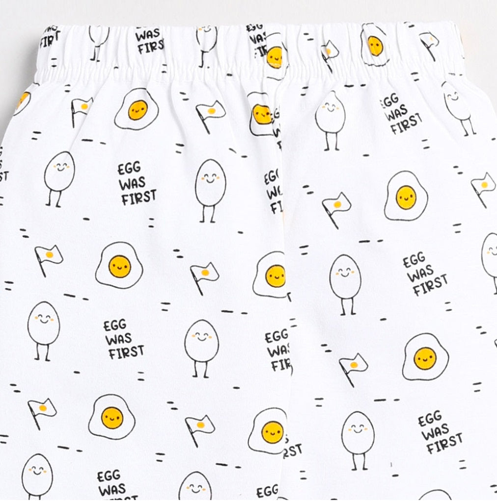 White printed wonderfull nightwear for kides