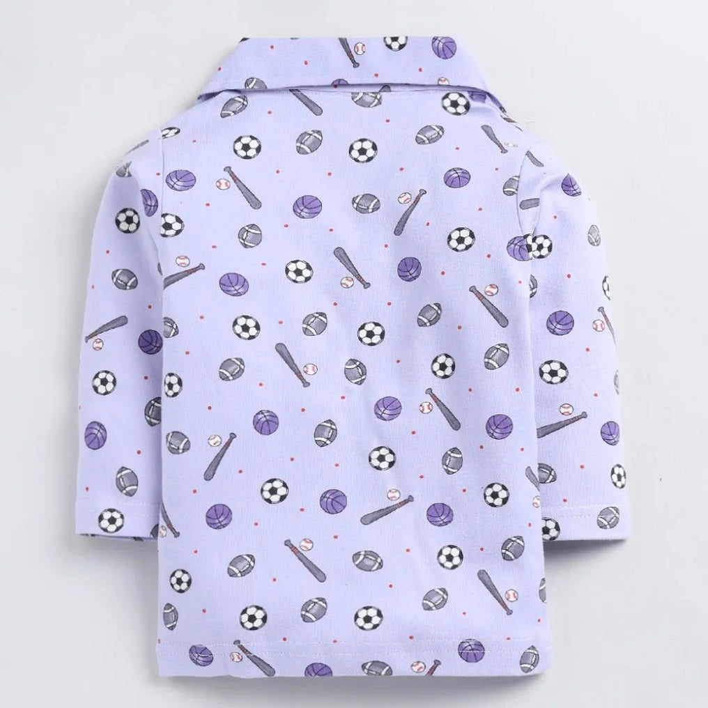 Purple stylish nightwear for kides