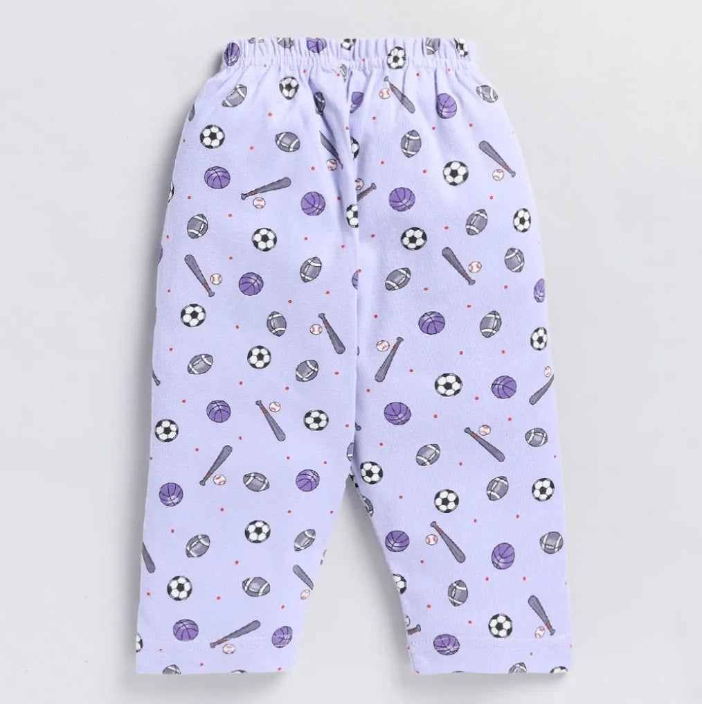 Purple stylish nightwear for kides