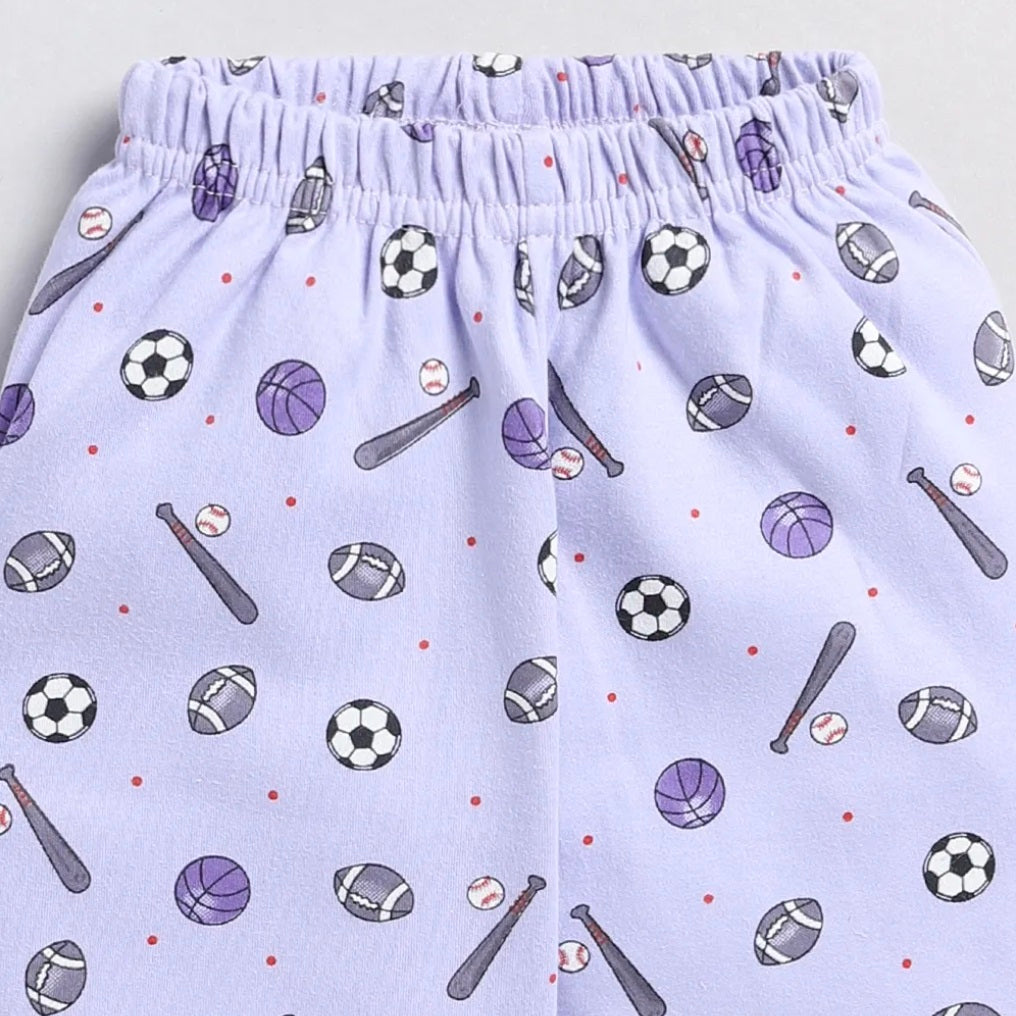 Purple stylish nightwear for kides