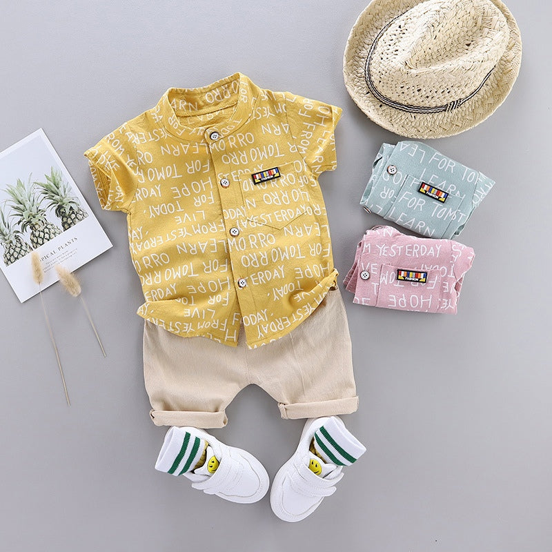Yellow prince shirt & short