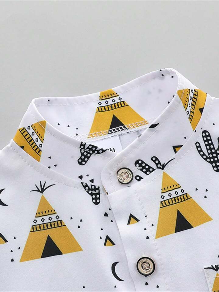 Yellow kides shirt and short for boy